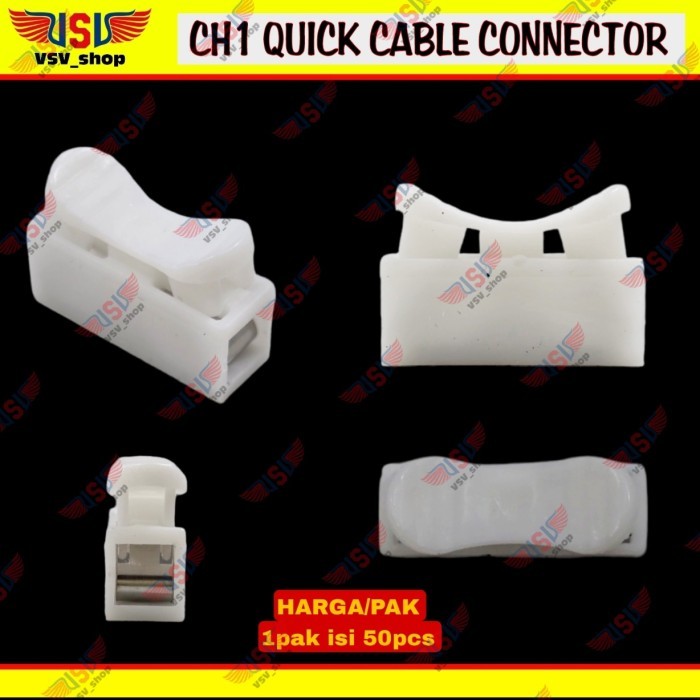 Jual Konektor Kabel 1pin Sambungan Kabel Listrik Spring Terminal Quick ...