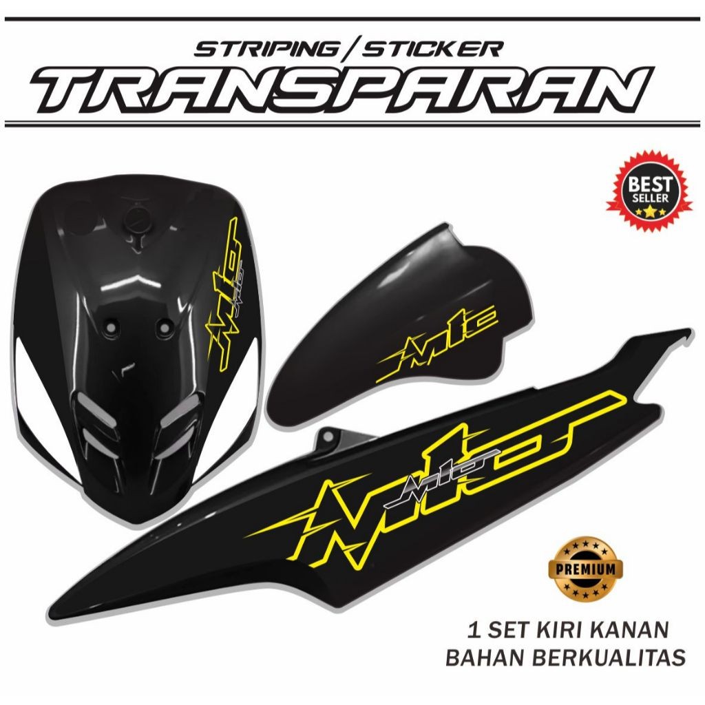 Jual STIKER MIO TRANSPARAN / STRIPING YAMAHA MIO BAHAN BENING STICKER ...