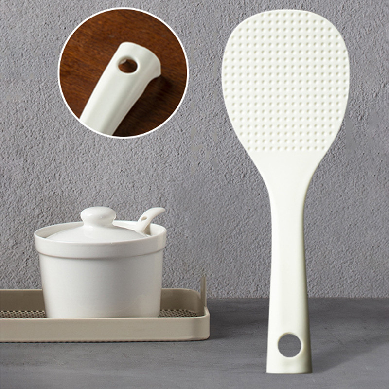 Jual PP Rice Scoop Stand-up Non-stick Rice Spoon Plastic Rice Cooker ...