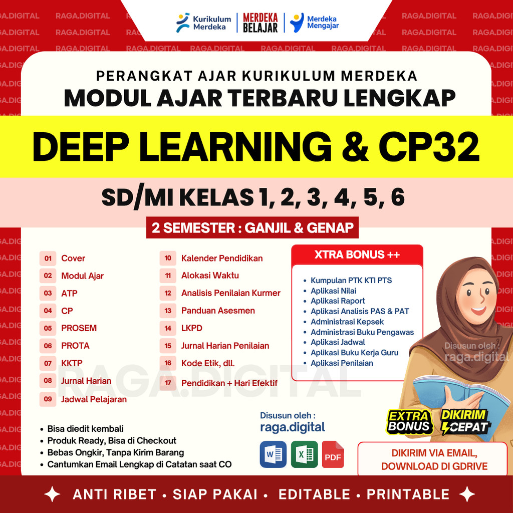 Jual PERANGKAT PEMBELAJARAN DEEP LEARNING KURIKULUM TERBARU (SD-SMP-SMA ...