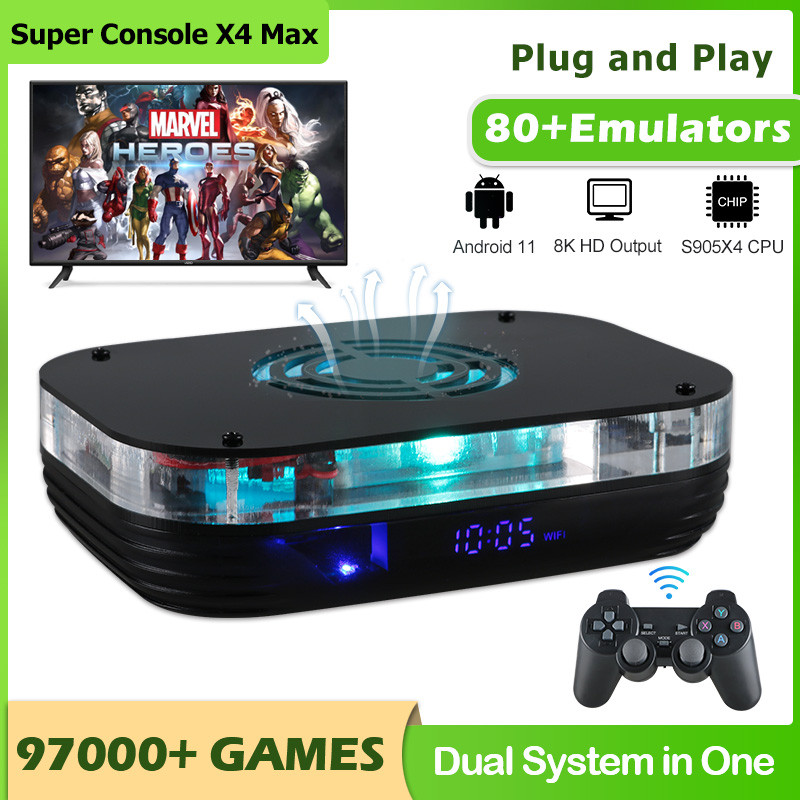 Jual Super Console X4 Max Android 11 Support 8K HD WIFI Retro TV Video ...