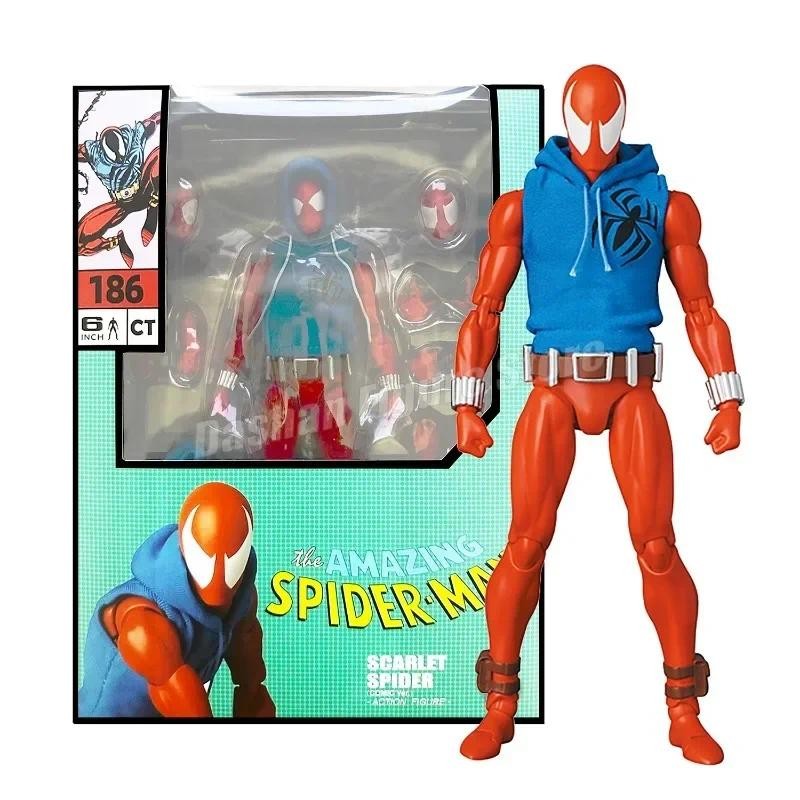 Mafex Scarlet-Spider #186 – Figurine Officielle Neuve, Tous Accessoires Inclus