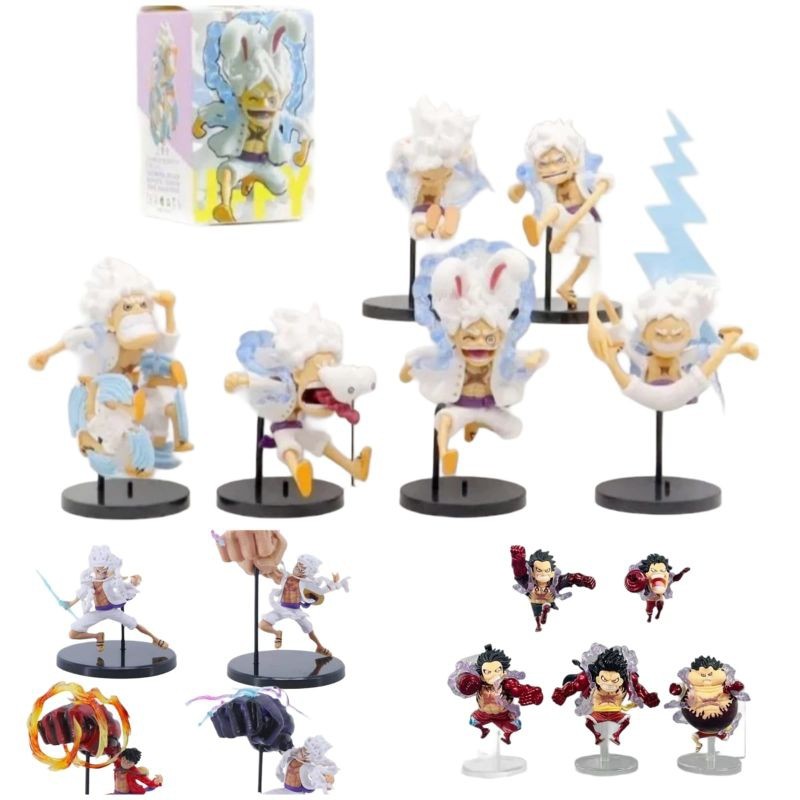 Jual Gear 5 One Piece Action Figure Nika Monkey D Luffy Set 5 Pcs ...