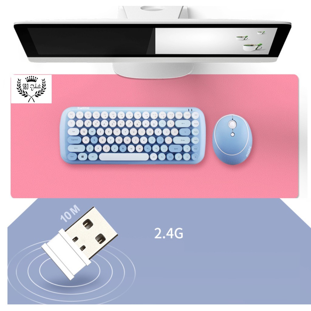 Jual DISKON CUCI GUDANG Mofii Keyboard mouse original Retro Wireless 2 ...