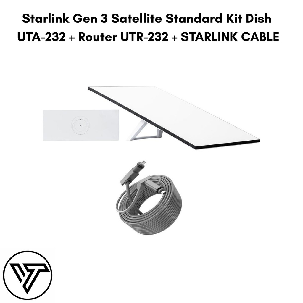 Jual Starlink Gen 3 Satellite Standard Kit Dish UTA-232 + Router UTR ...