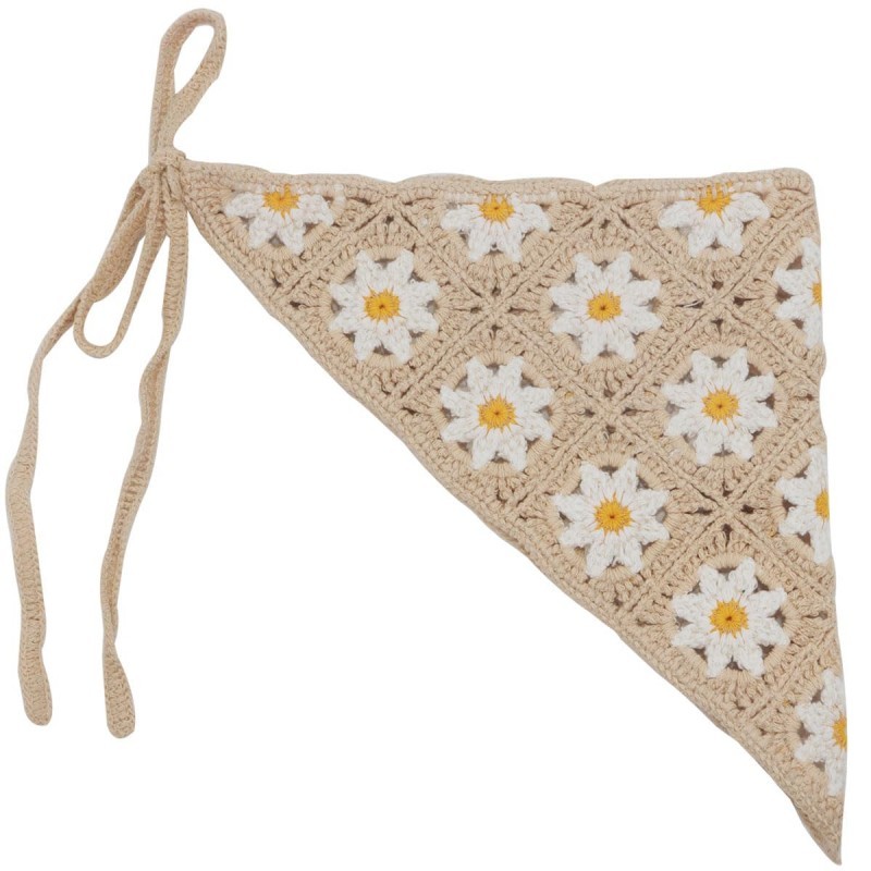 Jual Bando Rajut Perancis Bandana Rajut Segitiga Crochet Headband ...