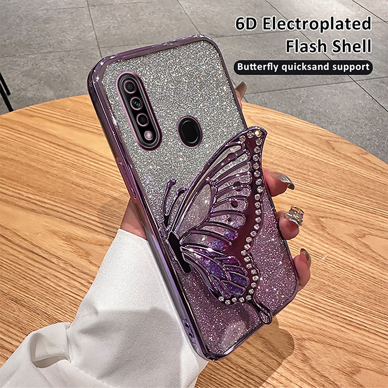 Jual For OPPO A31 Casing case with 3D Flowing Sand Diamond