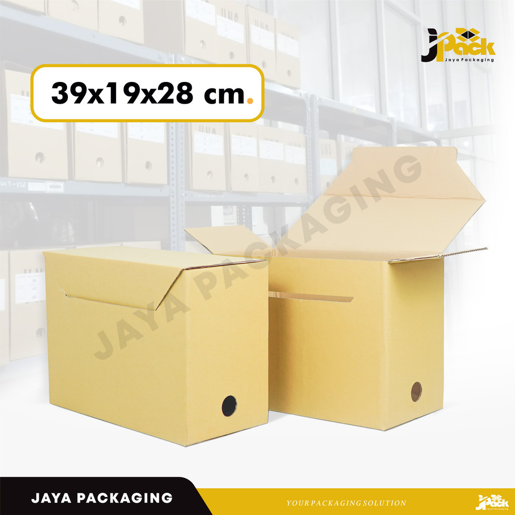 Jual Box File 39x19x28 cm (slip+lakband) KardusFile/Filebox/FileBesar ...