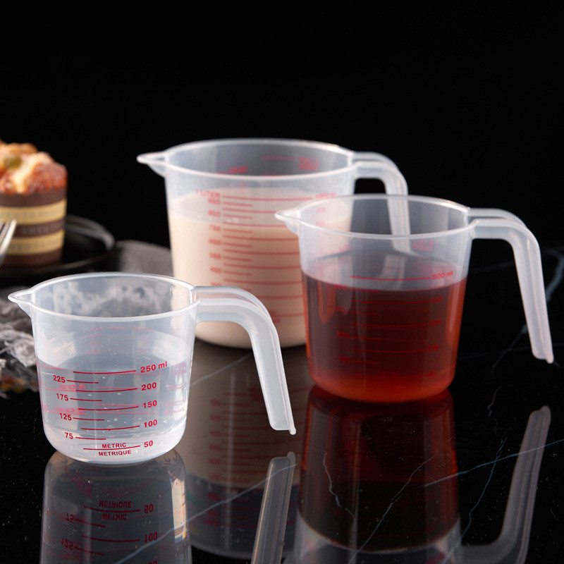 Jual Food-grade Thickened Plastic Measuring Cup with Handle Transparent ...