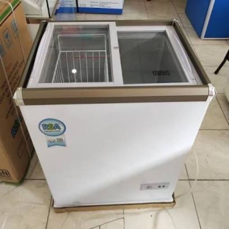 Jual Chest Freezer BOX Sliding Kaca RSA XS-110 100LITER | Shopee Indonesia