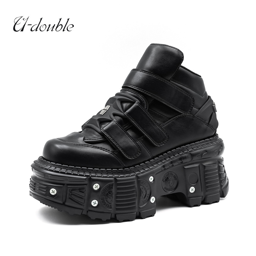 Jual 2025 New Punk Style Women Shoes Lace-up Heel Height 6CM Platform ...