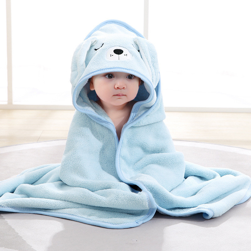 Cartoon Animal Baby Bath Towels Soft Newborn Hooded Towel Blanket Toddler  Bathrobe Warm Sleeping Swaddle Wrap for Boys Girls