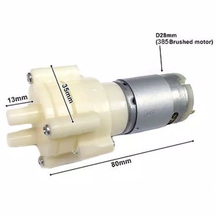 Jual Pompa motor DC pump dc R385 6-12v aquarium hidroponik dll by ...