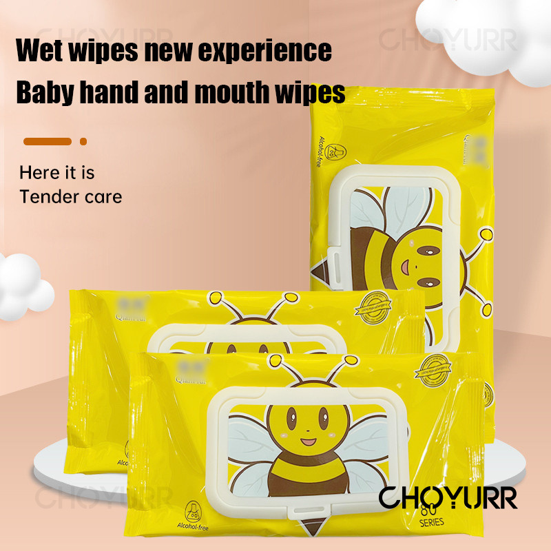 [COD]Tissue Basah Bayi Newborn Ganti Popok Diapers Anak Baby Wet Wipes 80 PCS Perlengkapan Bayi Tisu Basah Wajah Perawatan Kecantikan-CH