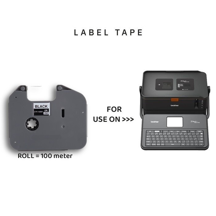 Jual BROTHER RIBBON LABEL TAPE PITA TINTA CASSETTE CARTRIDGE CATRIDGE ...