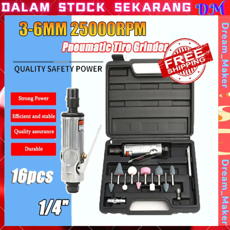Jual Air Die Grinder Alat 16PCS Gerinda Angin Gurinda Tuner Mesin Cuner ...