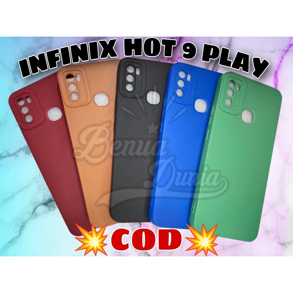 Infinix Mobile Infinix Hot Play Case Shopee SOFTCASE LOVE PURPLE