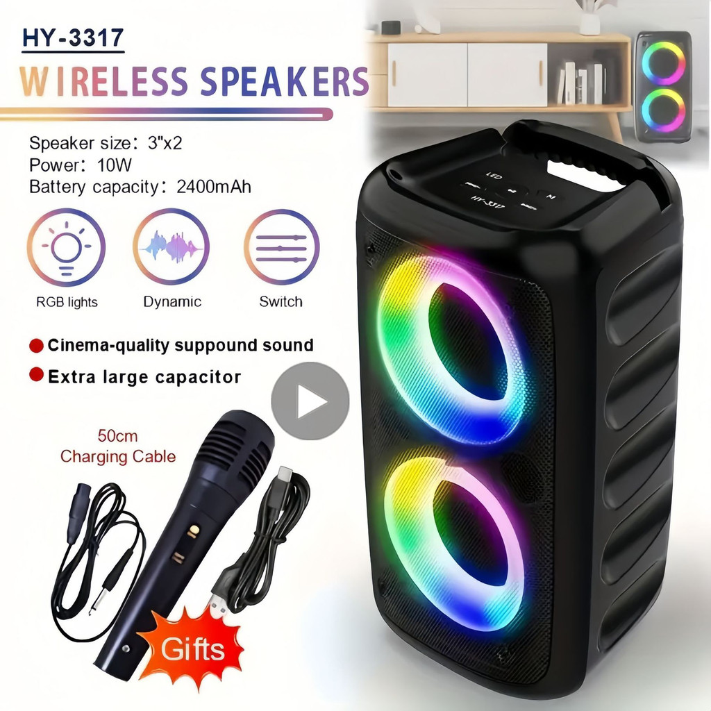 Jual Karaoke Radio FM Bluetooth Speaker Portable Wireless With ...