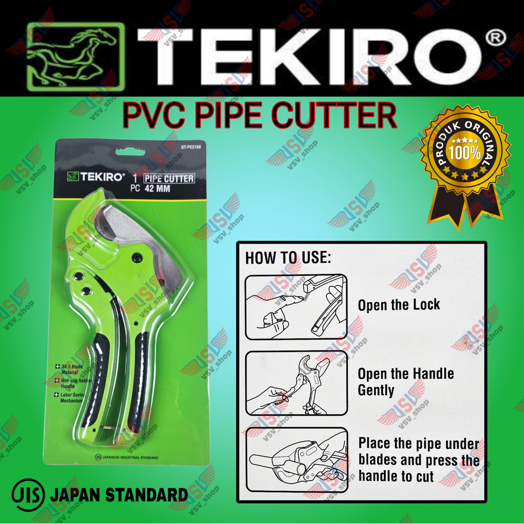 Jual TEKIRO Gunting PVC 42mm PVC Pipe Cutter Pemotong Pipa | Shopee ...