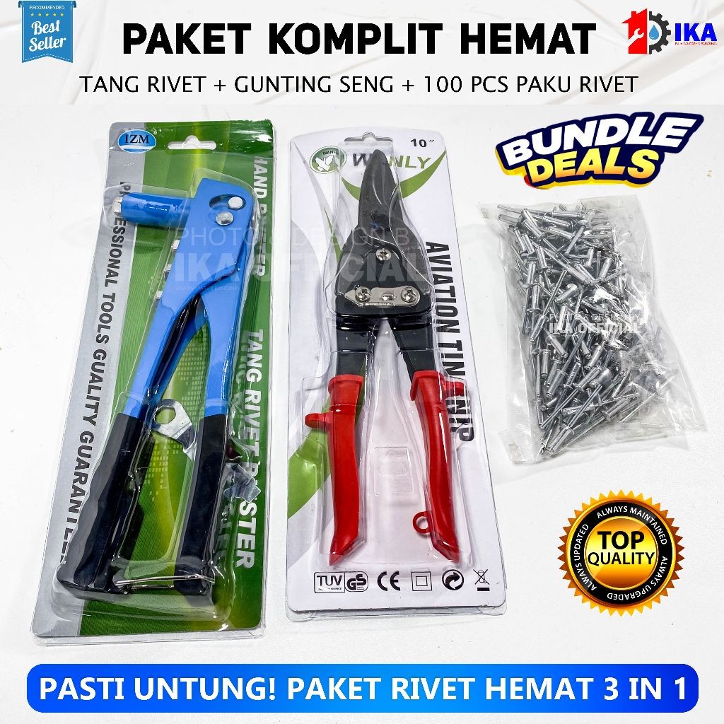 Jual Gunting Holo / Gunting Baja & Tang Rivet / Tang Ripet PAKET TANG ...