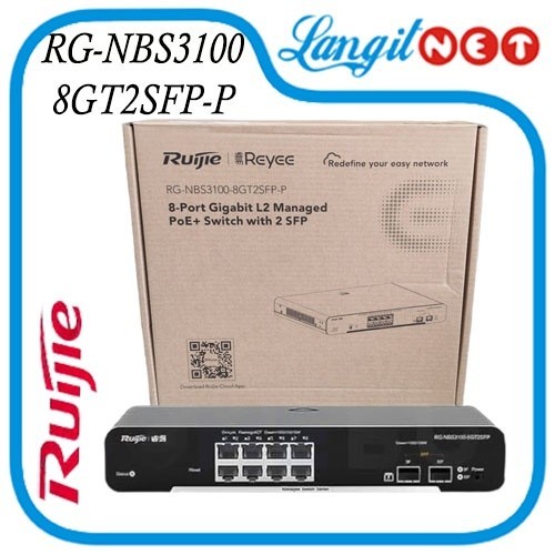 Jual RUIJIE REYEE RG-NBS3100-8GT2SFP-P LAYER 2 CLOUD MANAGED POE SWITCH ...