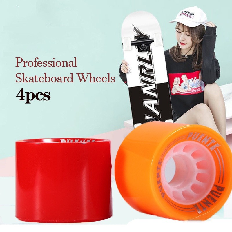 4PCS Skateboard Räder 54x36mm - PU Flashing Wheels Für Longboard & Skateboard