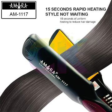 ( ) AMARA AM 1117 Ceramic Glide Plate Hair Straightener Catokan Rambut CK