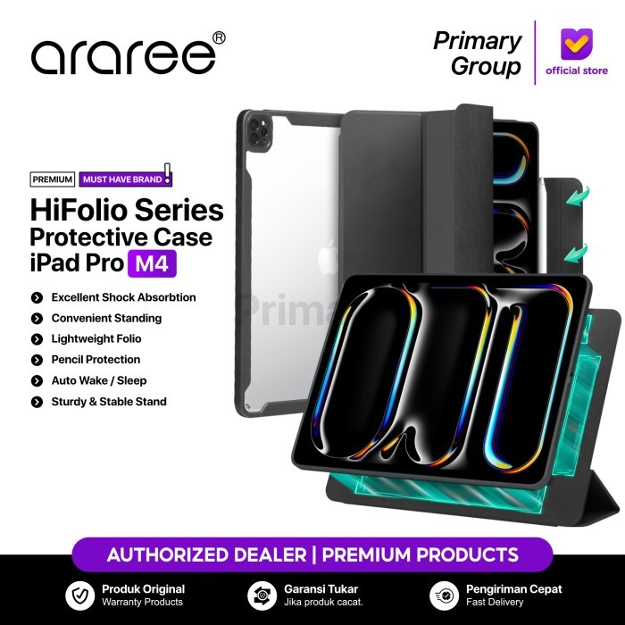 Jual Case iPad Pro M4 2024 11 13 Inch ARAREE HIFOLIO Slim Foldable