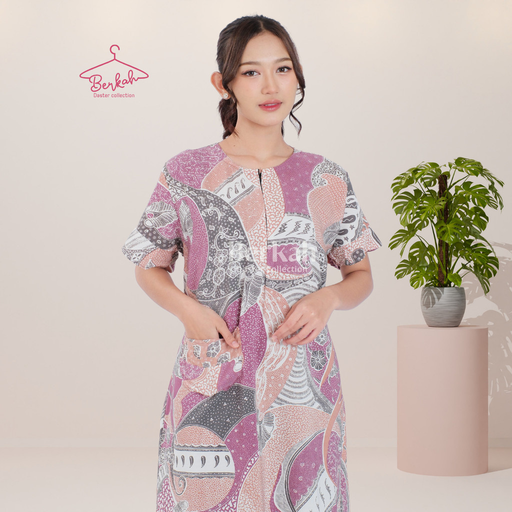 Daster Batik Rayon Busui Resleting Surya Teja