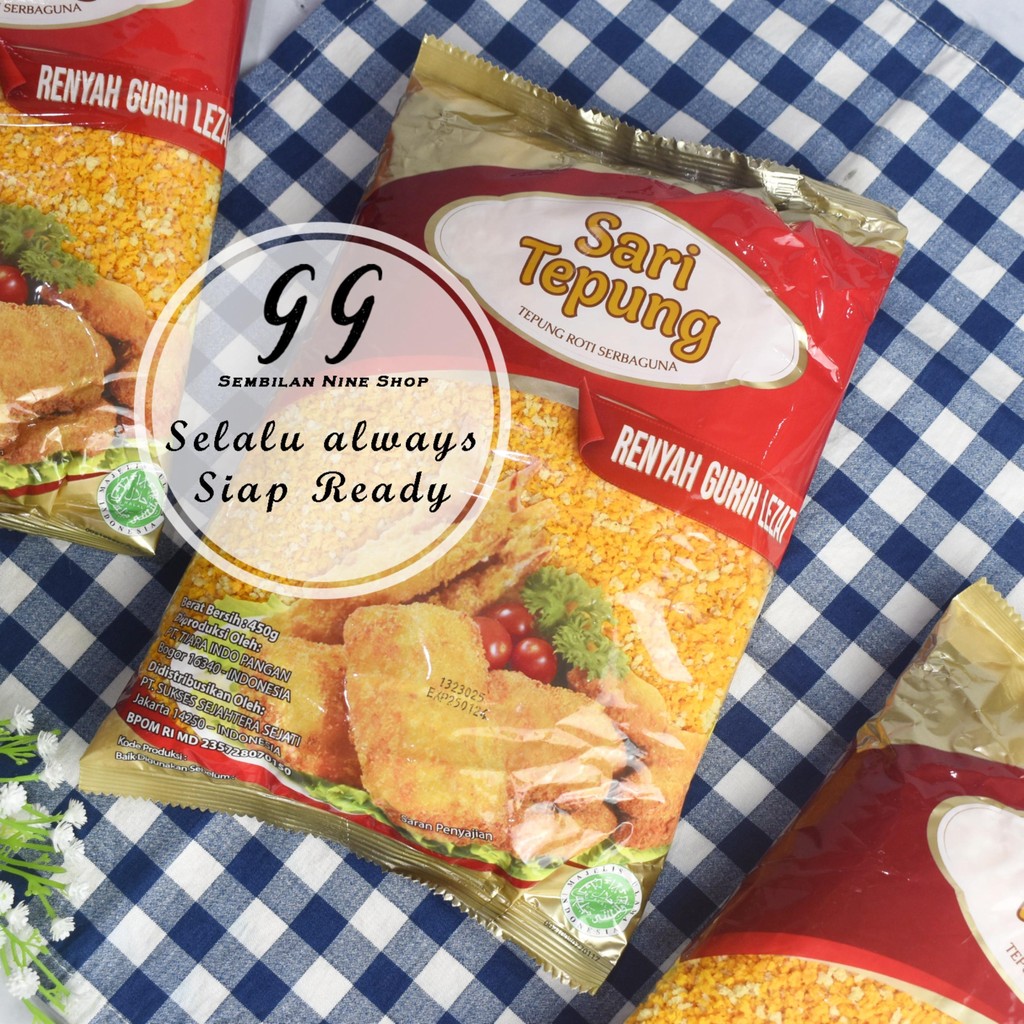 Jual Tepung Roti SARI TEPUNG 450 GRAM Bread Crumbs Crumb Panir ...