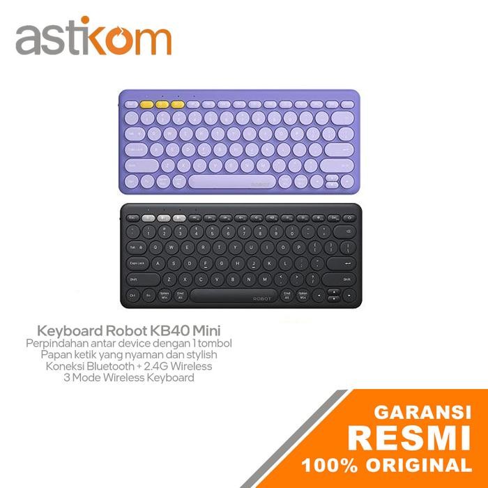 Jual Keyboard Robot KB40 Mini Wireless | Shopee Indonesia