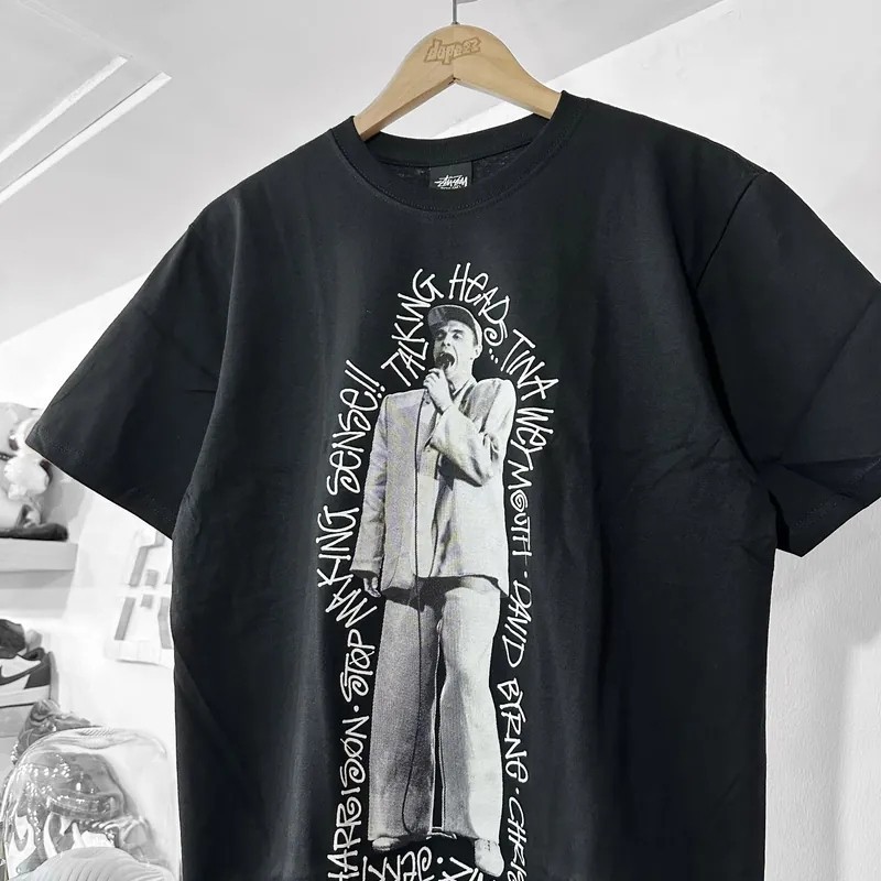 Jual (COD) STUSSY T-SHIRT - TALKING HEADS STOP MAKING SENSE