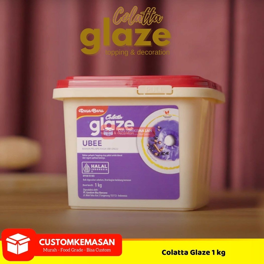 Jual Colatta Glaze Ubee / Selai Ubee 1kg / Selai Roti / Topping Selai ...