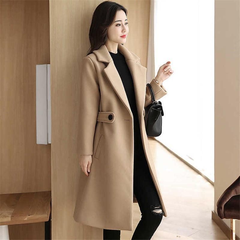 Jual MIRAE WOOLEN COAT WOMAN AUTUMN SPRING WINTER JACKET | Shopee Indonesia