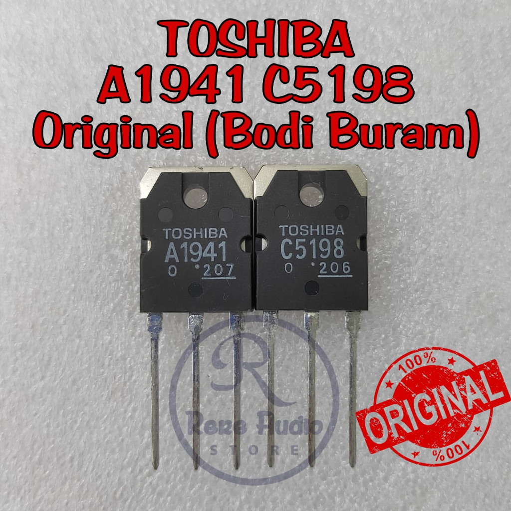 Jual Transistor Final TOSHIB A 1941 C 5198 / A1941 C5198 Original JAPAN