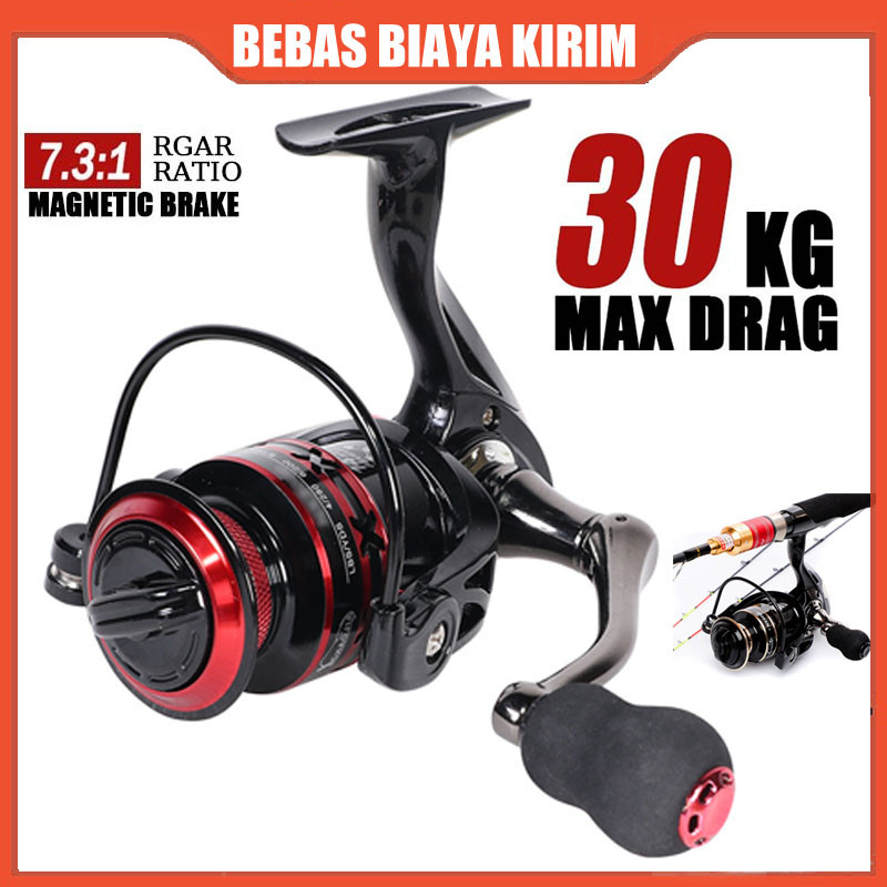 Jual reel pancing asli besi fishing reel 10kg NX1000-4000 Reel Pancing ...
