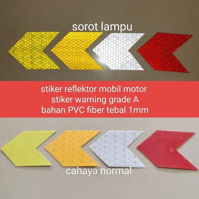 Jual Stiker Reflektor Nano Pemantul Cahaya Sticker Reflektor Panah ...