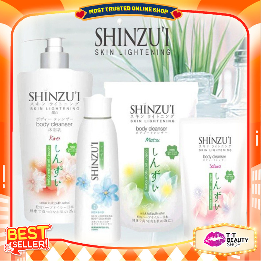 Jual Shinzu'i Skin Lightening Body Cleanser - 180mL - 225mL - 400mL ...