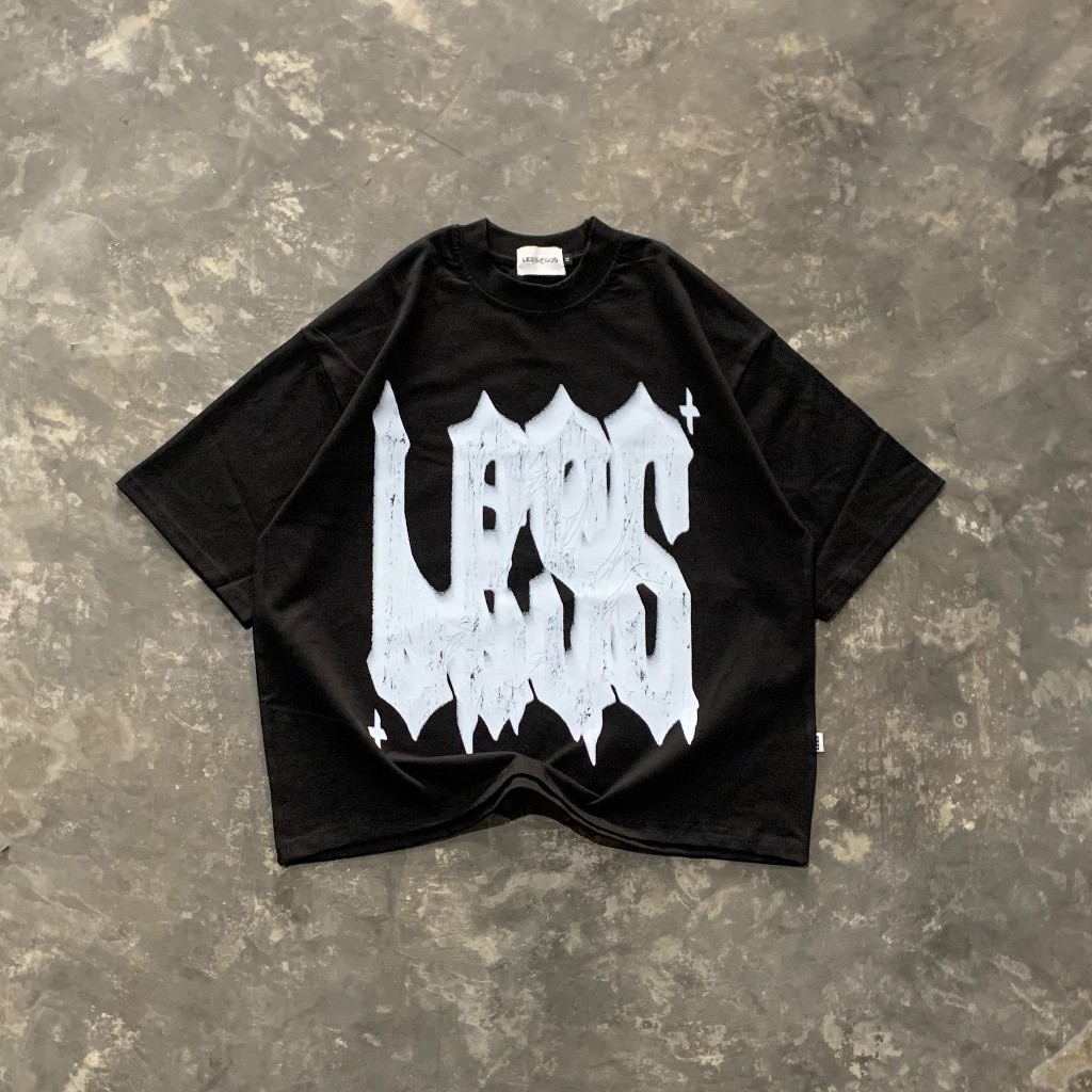 Jual Lessegos Boxy Tshirt Gloire Heavy Weight 16s Hitam | Shopee Indonesia