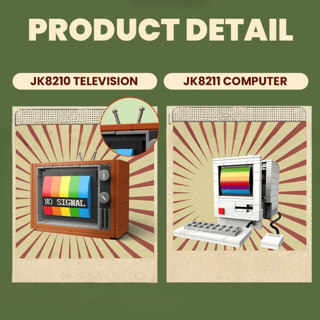 Jual Jaki Mainan Building Blocks Classic Retro Devices Series ...