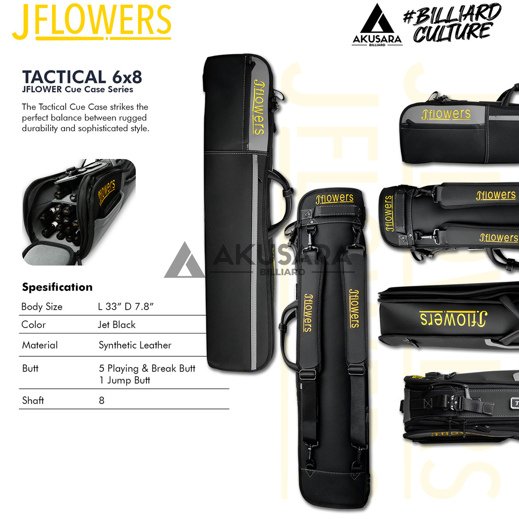Jual Softcase Jflowers Tactical 6x8 Tas Stik Billiard Cue Case