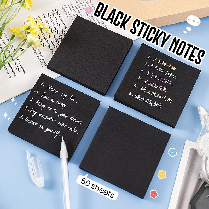 Jual Black Sticky Notes Hitam Polos Catatan Memo Kecil DCA1970 | Shopee ...