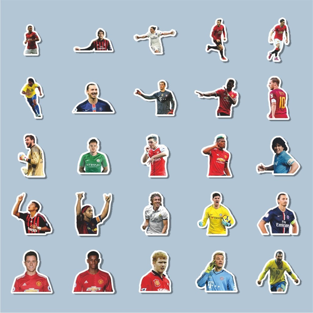 Jual 100PCS Lucu Stiker Club Football/Sepak Bola Stiker Aesthetic ...