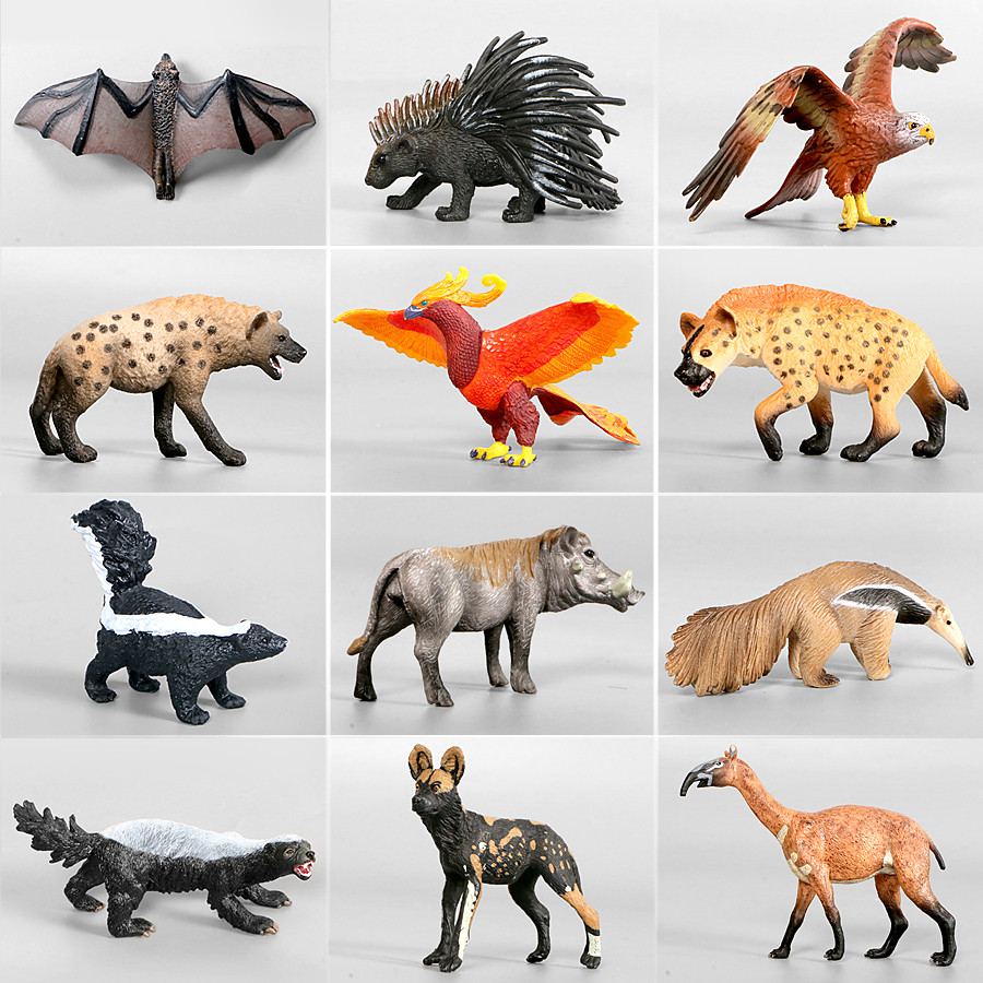 Jual Realistic Wild Animal Models Rare Forest Animal Figurines Action ...