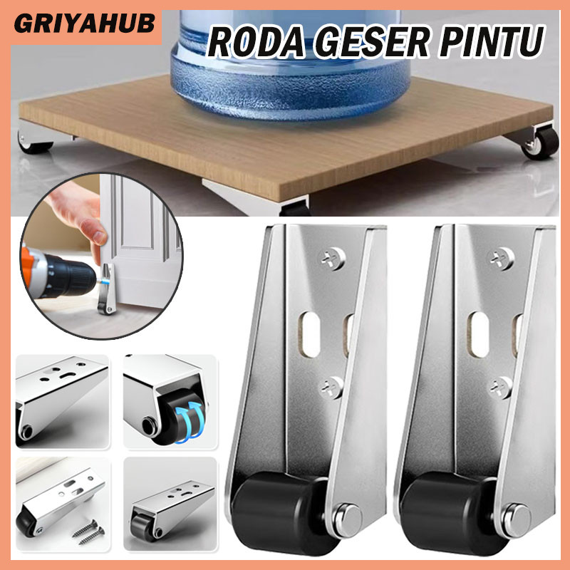 Jual Guide Rail Pulley Roda/Roda Pintu Lemari Geser/ Untuk Pintu ...