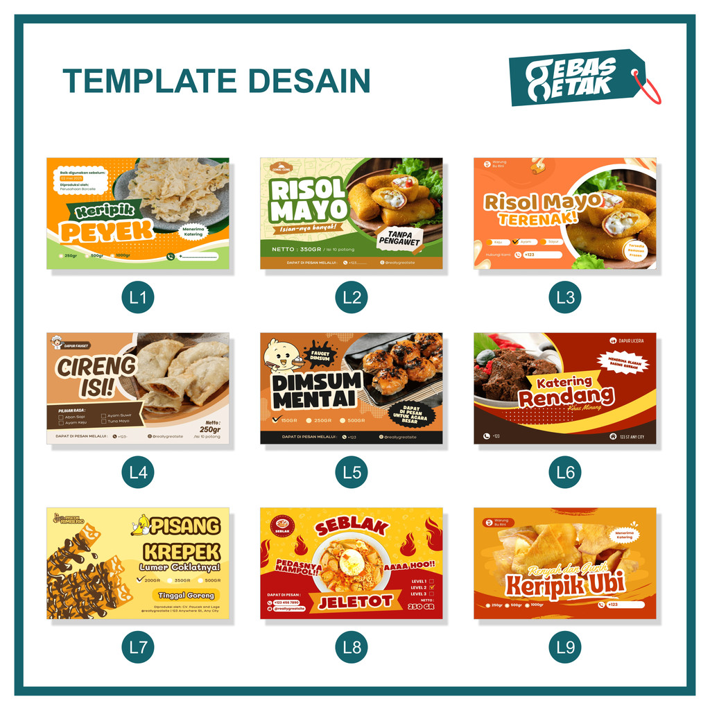 Jual Stiker Makanan Terlengkap & Harga Terbaru Juli 2026 | Shopee Indonesia