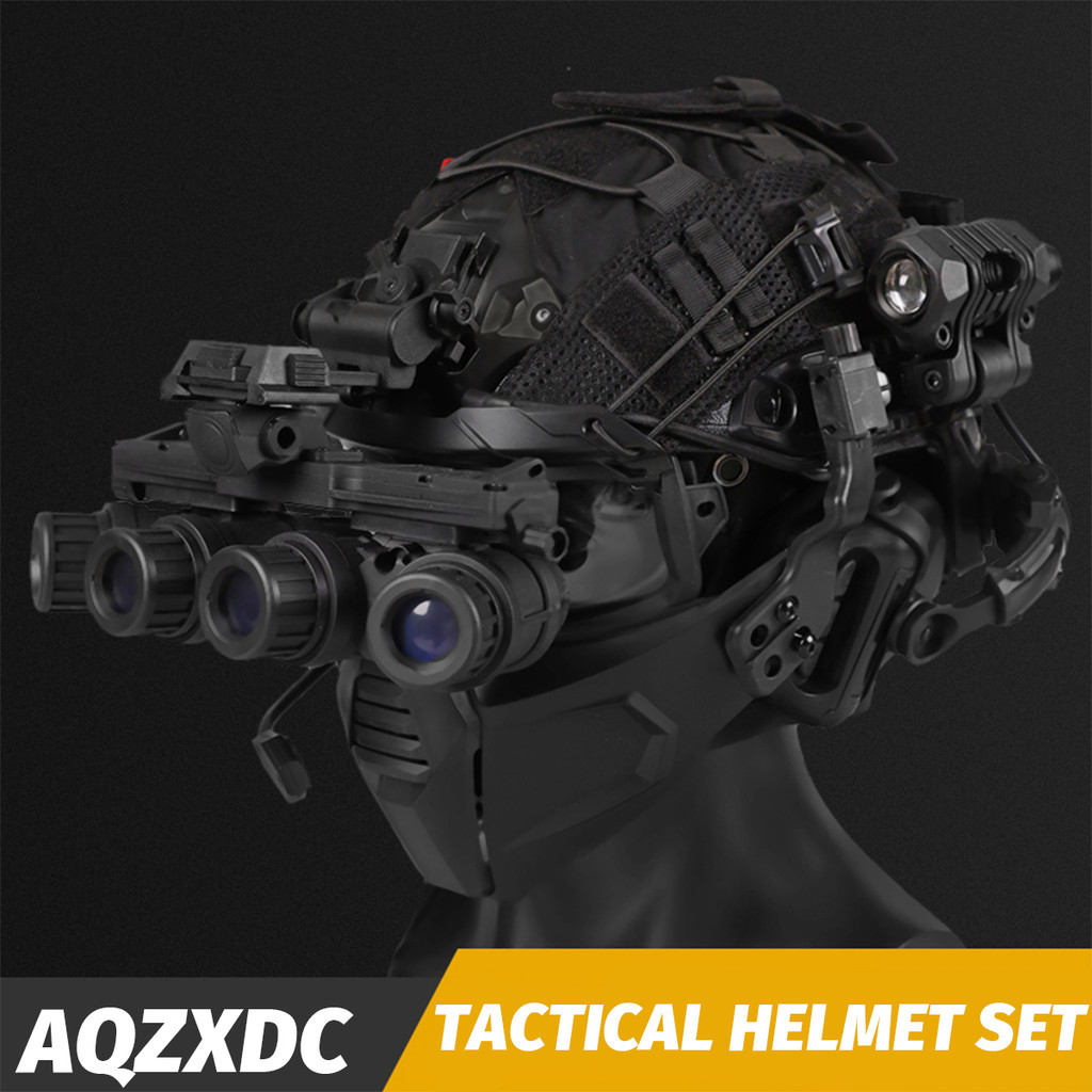 FAST Airsoft Tactical Helmet, With Visor Full Face Protection - View #12