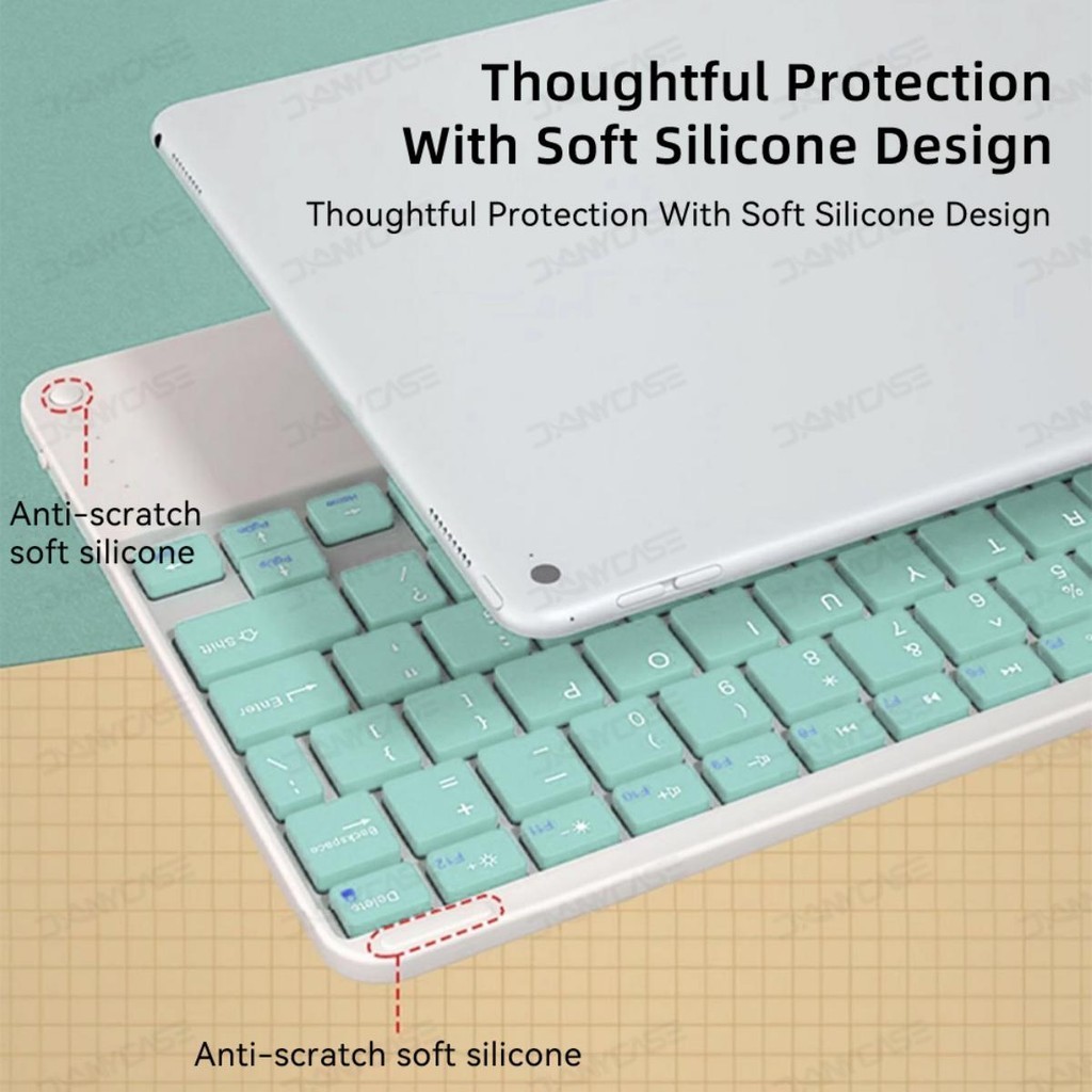 Jual DANYCASE Universal Wireless Rechargeable Touch Keyboard, Square ...