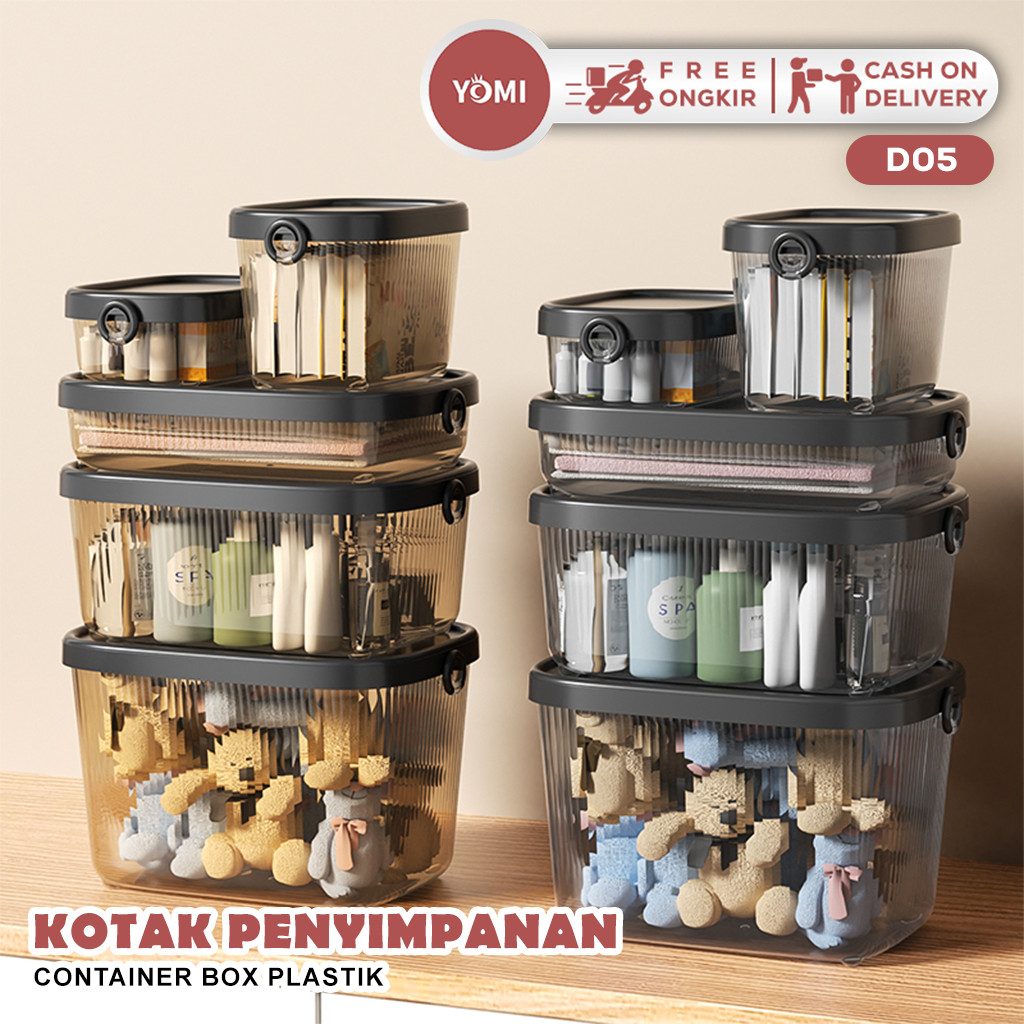 Jual YOMI Box container D05/ Storage Organizer Box/ Container Box ...