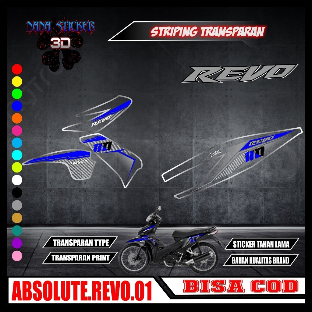 Jual Striping TRANSPARAN ABSOLUTE REVO - Stiker ABSOLUTE REVO List ...